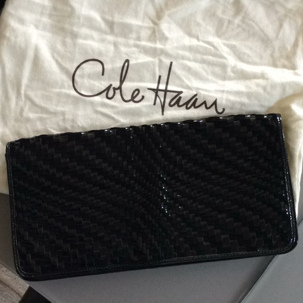 Cole Haan Black Patent Leather Clutch